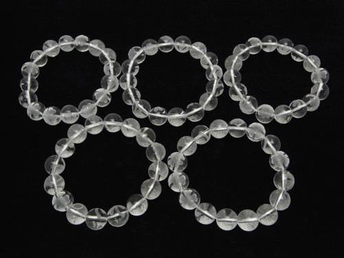 Clover with engraving! Crystal AAA Round 8 mm, 10 mm, 12 mm half or 1 strand (Bracelet)