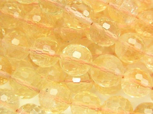 [Video] Citrine AA++ 128Faceted Round 10mm half or 1strand beads (aprx.15inch / 36cm)