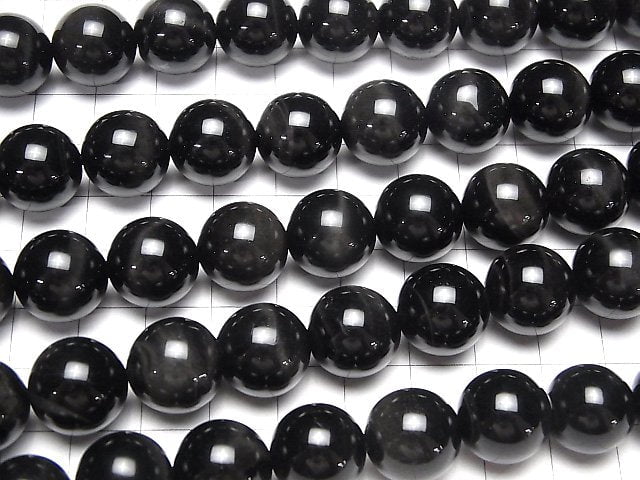 [Video] Black Tiger's Eye AAA Round 14mm 1/4 or 1strand beads (aprx.15inch/37cm)