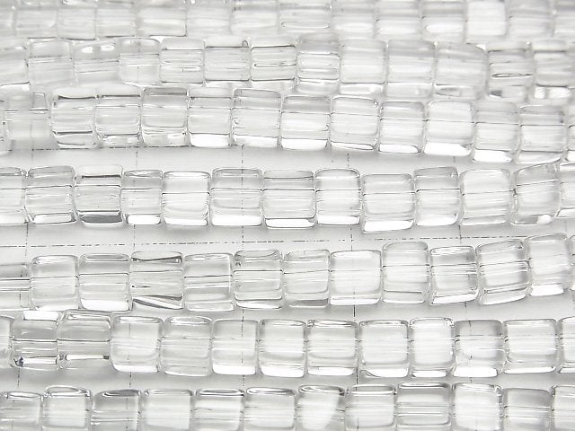 [Video] Crystal AAA Cube 4x4x4mm 1/4 or 1strand beads (aprx.15inch/38cm)