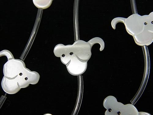 1strand $7.79! High Quality Mother of Pearl MOP AAA Mouse Shape White 1strand (Approx 14pcs)