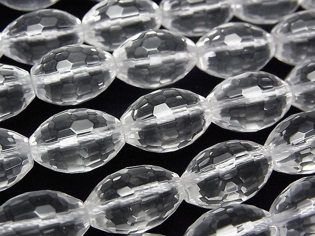 [Video] Crystal AAA- Faceted Rice 14x10x10mm half or 1strand beads (aprx.15inch/37cm)