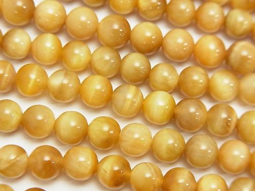 Golden Tiger Eye AAA Round 6mm half or 1strand (aprx.15inch / 38cm)