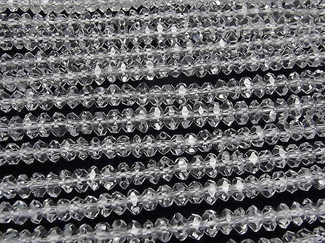 [Video] High Quality! Crystal AAA Faceted Button Roundel 6x6x3mm 1/4 or 1strand beads (aprx.15inch/38cm)