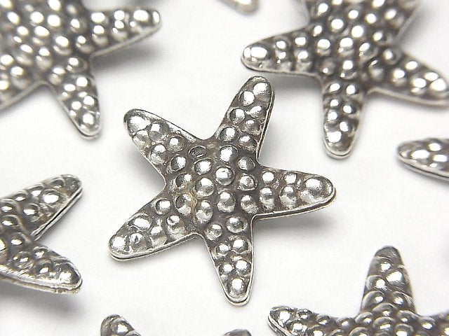 Karen Silver Starfish Charm 19x19x3mm 1pc