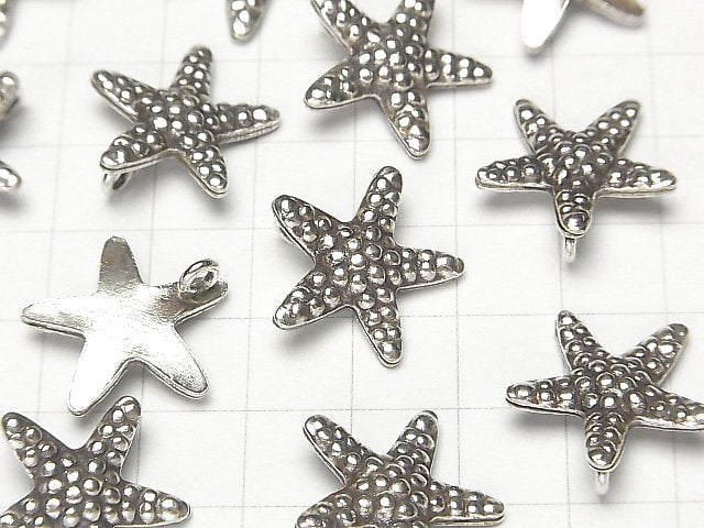 Karen Silver Starfish Charm 19x19x3mm 1pc