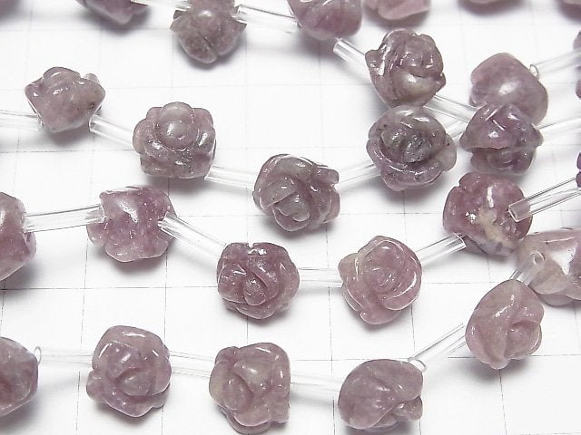 [Video] Lepidolite AA+ Rose [10mm] [12mm] half or 1strand beads (aprx.15inch / 36cm)