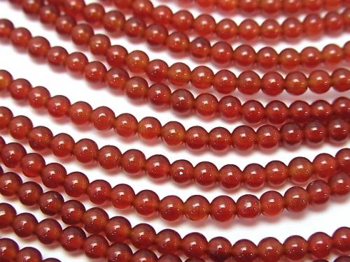 1strand $3.79! Red Agate AAA Round 3mm 1strand (aprx.15inch / 38cm)