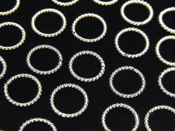 Silver925 Rope Ring (does not open/close) Pure silver Finish 4,6,8,10,12,14mm 10pcs