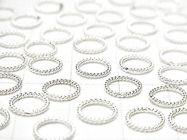 Silver925 Rope Ring (does not open/close) Pure silver Finish 4,6,8,10,12,14mm 10pcs