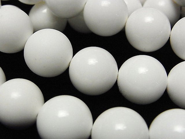 [Video] White Onyx AAA Round 14mm 1/4 or 1strand beads (aprx.14inch/35cm)