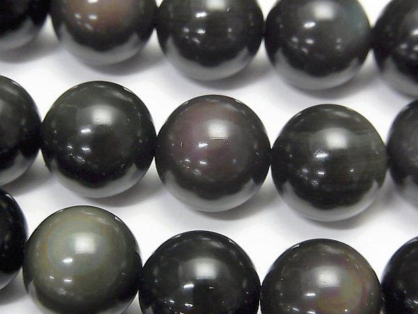 1strand $8.79! Rainbow Obsidian AAA Round 14mm 1strand beads (aprx.15inch / 36cm)