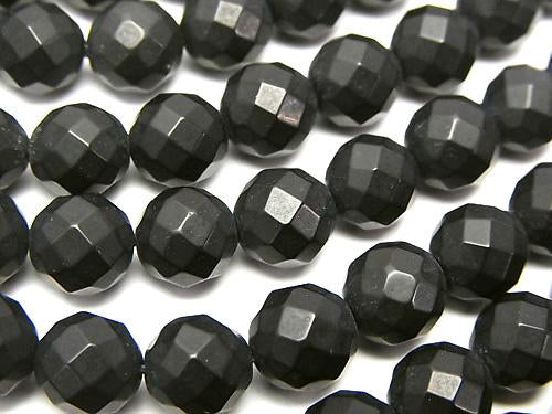 1strand $8.79! Frost Onyx 64 Faceted Round 8 mm 1strand (aprx.15 inch / 37 cm)
