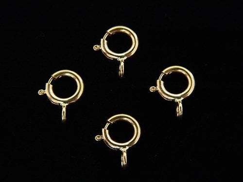 [K14 Yellow Gold] Spring Ring [4.5mm][5mm] 1pc