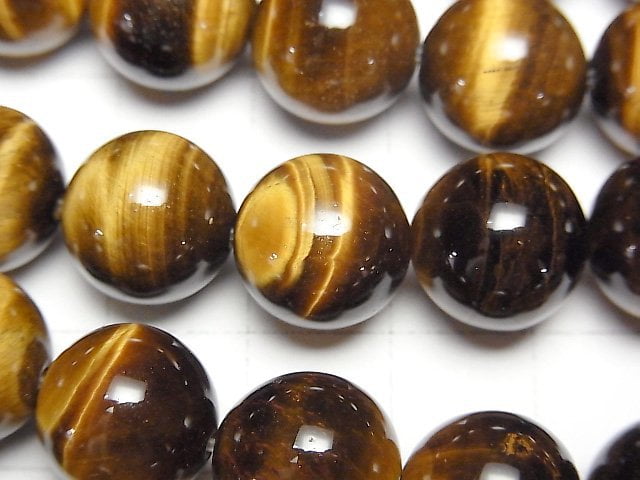 [Video]Yellow Tiger's Eye AA++ Round 12mm half or 1strand beads (aprx.15inch/36cm)