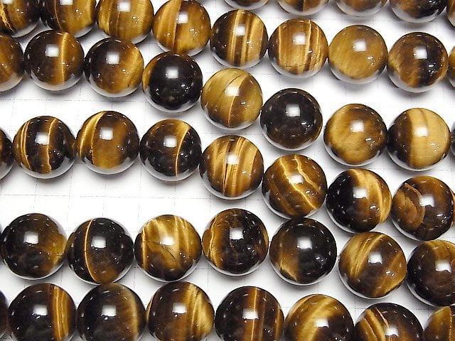 [Video] Yellow Tiger's Eye AA++ Round 18mm half or 1strand beads (aprx.15inch/36cm)