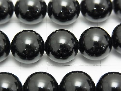 Black Tourmaline AAA Round 12mm 1/4 or 1strand beads (aprx.15inch / 38cm)