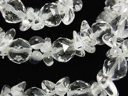 [Video] High Quality Crystal AAA Star Faceted Round 8mm, 10mmxChips (Small Nugget) Bracelet