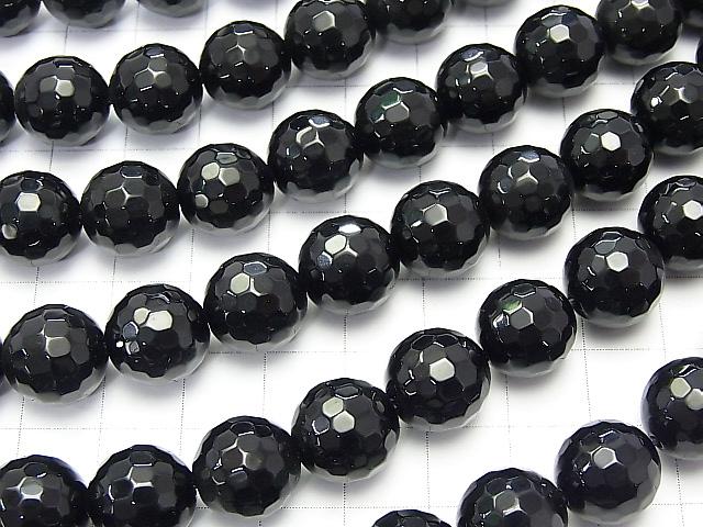 1strand $9.79! Onyx  128Faceted Round 12mm 1strand (aprx.15inch/38cm)