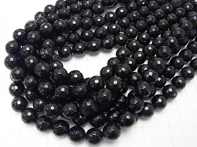 1strand $9.79! Onyx  128Faceted Round 12mm 1strand (aprx.15inch/38cm)