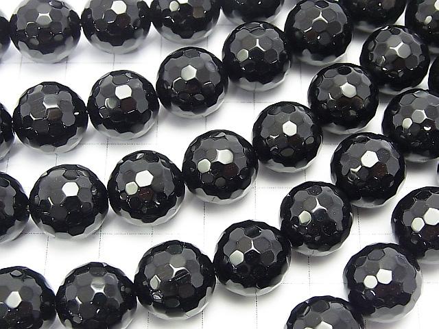 Onyx  128Faceted Round 14mm half or 1strand (aprx.15inch/36cm)