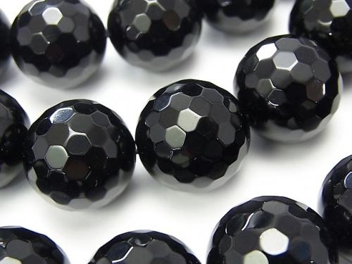 Onyx  128Faceted Round 18mm 1/4 or strand (aprx.14inch/34cm)