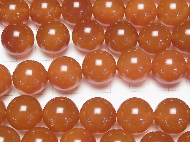 [Video]Carnelian AAA Round 18mm half or 1strand beads (aprx.15inch/36cm)