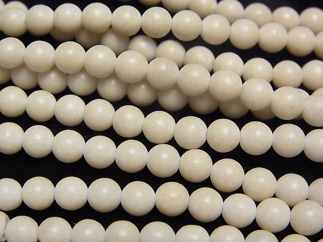 [Video]Riverstone Frosted (Matte) Round 4mm 1strand beads (aprx.14inch/34cm)