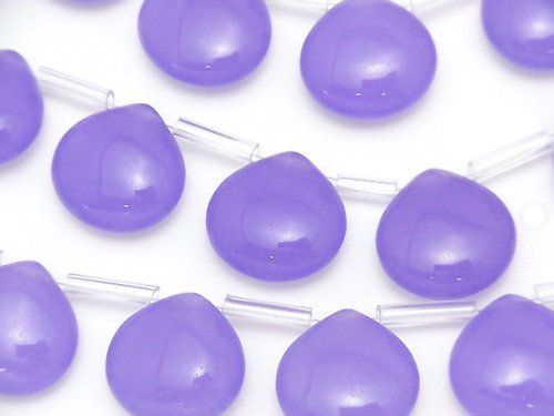 Blue Lavender Color Jade Chestnut 15x15x7mm 1strand beads (aprx.15inch/38cm)