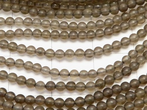 Frost Smoky Quartz AAA Round 2mm 1strand beads (aprx.15inch/38cm)