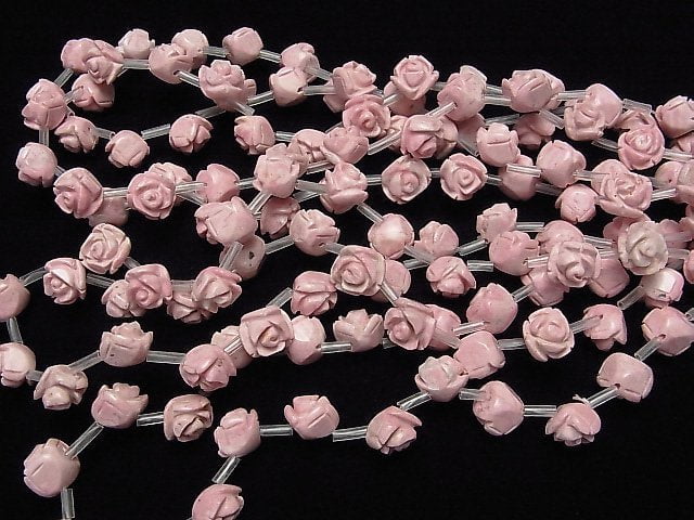 Peru Rhodonite AA+ Rose 12mm half or 1strand beads (aprx.15inch / 38cm)