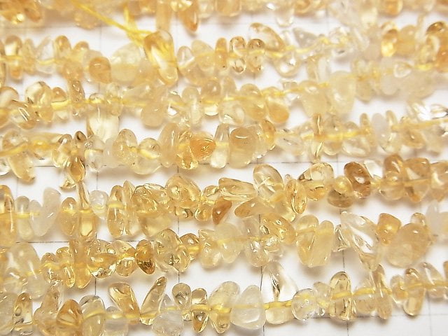 [Video] Citrine AAA-Chips (Small Nugget) 1strand beads (aprx.33inch / 84cm)