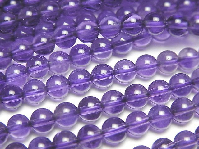 [Video] High quality Amethyst AAA Round 4.5mm 1strand beads (aprx.15inch/36cm)
