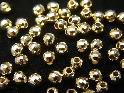 K10YG Round cut beads [2 mm] [3 mm] 1 pc - wholesale gemstone beads, gemstones - kenkengems.com