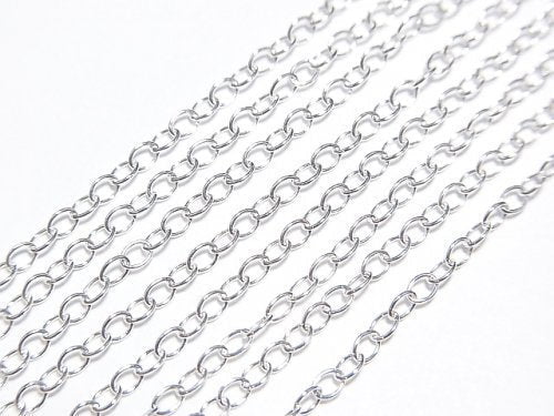 Silver925 Long Cable Chain 1.8mm Pure Silver Finish [40cm][45cm][50cm][60cm][75cm] Necklace 1pc