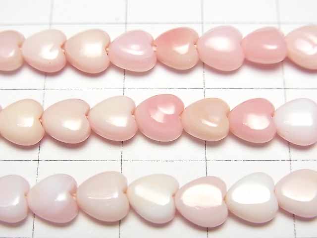 [Video] Queen Conch Shell AAA Vertical Hole Heart 6x6x3mm half or 1strand beads (aprx.15inch / 38cm)
