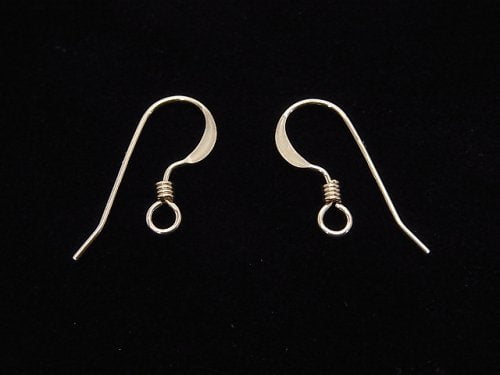 14KGF Earwire with Spring 18x7mm 1pair - !