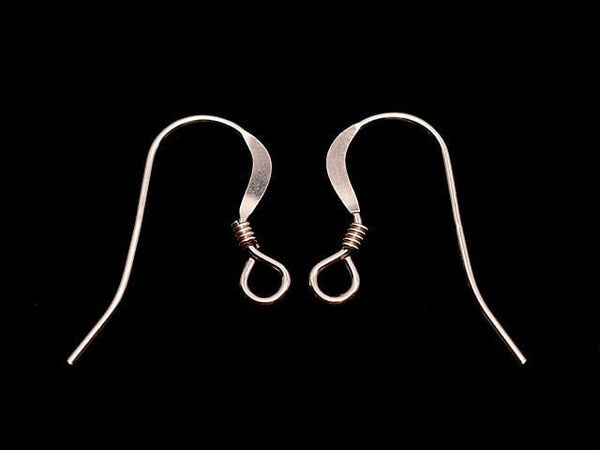 14KGF Pink Gold Filled Earwire 14mm with Spring