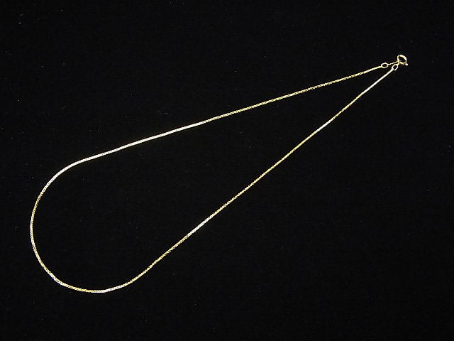 14KGF Box Chain 0.8mm [40cm][45cm][50cm] Necklace 1pc