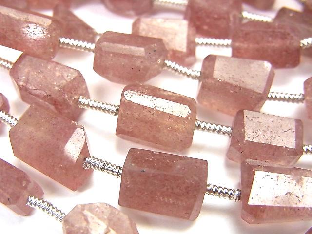 [Video] High Quality Pink Epidote AA ++ Faceted Nugget 1strand beads (aprx.7inch / 17cm)