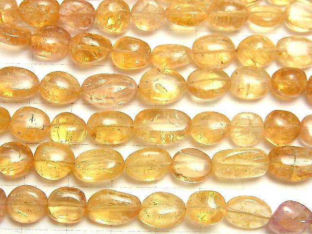 [Video] High Quality Imperial Topaz AAA - AAA - Nugget half or 1strand beads (aprx.16 inch / 40 cm)