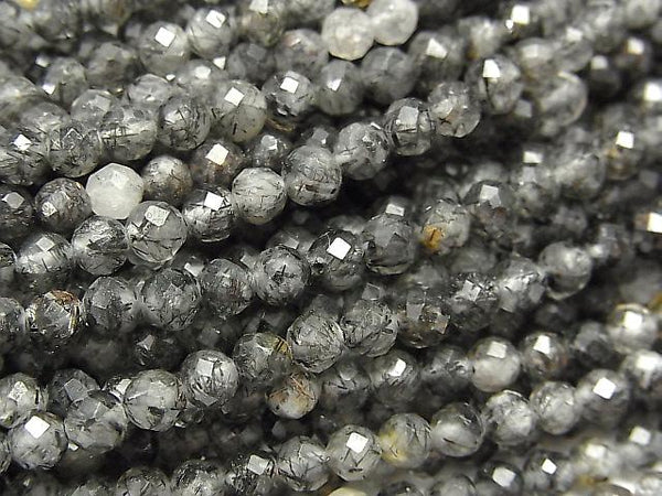 [Video] High Quality! 1strand $7.79! Tourmaline Quartz AA ++ Faceted Round 4mm 1strand beads (aprx.15inch / 37cm)