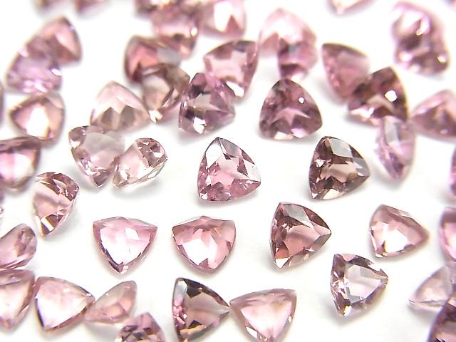 [Video] High Quality Pink Tourmaline AAA Undrilled Triangle Faceted 4x4x2mm 5pcs $13.99!