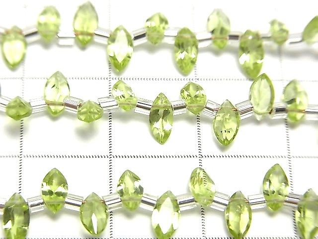 [Video] High Quality Peridot AAA- Marquise Faceted 6x3x2mm 1strand (26pcs )