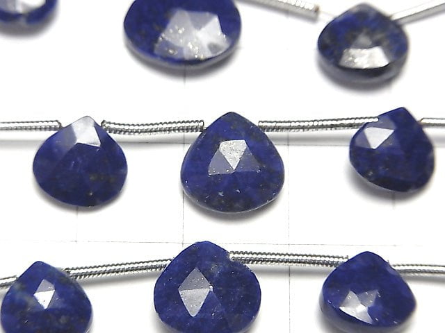 [Video] 1strand $14.99! High Quality Lapislazuli AA++ Chestnut Faceted Briolette  1strand beads (aprx.6inch/14cm)