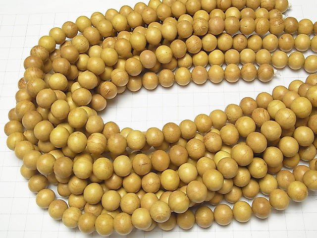 1strand $3.79! Wood Beads (Yellow) Semi Round 12mm 1strand beads (aprx.15inch / 38cm)