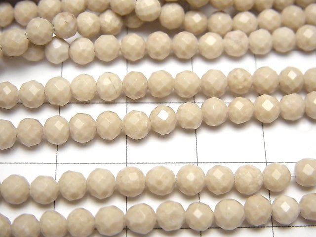 High Quality!  1strand $5.79! Riverstone  Faceted Round 4mm  1strand beads (aprx.15inch/38cm)