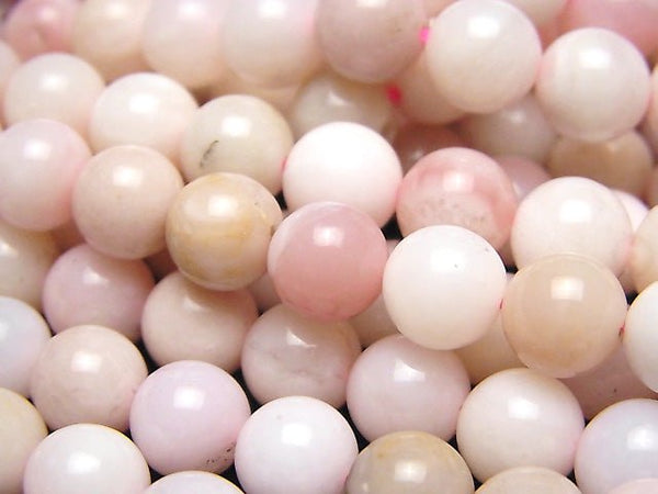 [Video]Pink Opal AA Round 8mm half or 1strand beads (aprx.15inch / 38cm)