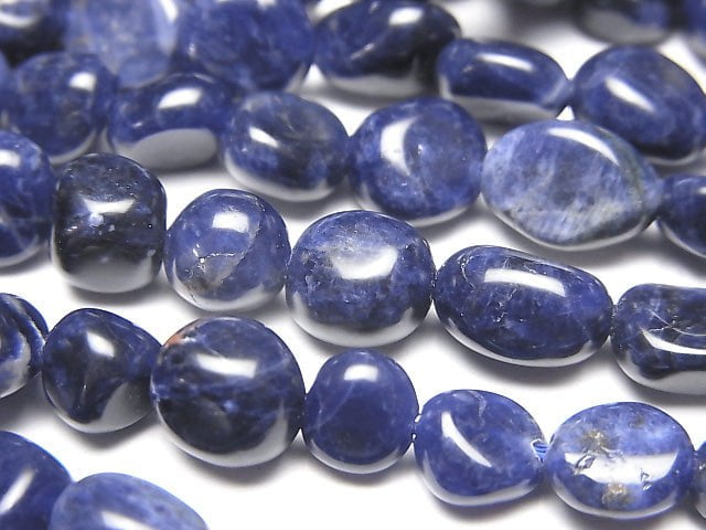 [Video] Sodalite AAA Small Size Nugget  1strand beads (aprx.15inch/38cm)