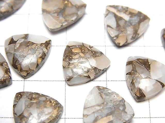 [Video] Copper Calcite AAA Triangle Cabochon 12x12mm 3pcs $8.79!